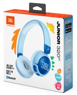 Наушники JBL JR320BT Blue (JBLJR320BTBLU) (7065593) JBLJR320BTBLU фото