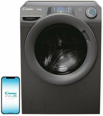Candy Пральна машина фронтальна, 7кг, 1400, A+++, 45см, дисплей, пара, інвертор, cріблястий (375239) RP4476BWMRR/1-S фото