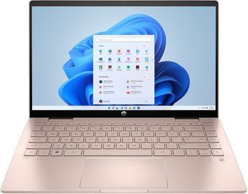 HP Ноутбук Pavilion x360 14-ek2003ua 14" FHD IPS Touch, Intel 5-120U, 16GB, F512GB, UMA, DOS, розовое золото AQ8P1EA фото
