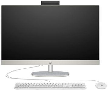 HP Комп'ютер персональний моноблок All-in-One 27" FHD IPS AG, Intel i5-1335U, 16GB, F512GB, UMA, WiFi, кл+м, DOS, білий (381494) AR0N5EA фото