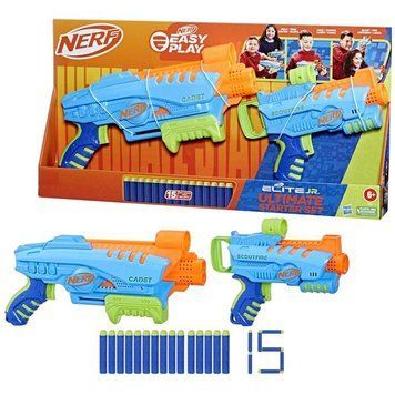 Набір бластерів Nerf Elite Junior Стартовий набір 15 патронів (F6369) dt_79502 фото