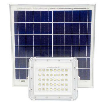 Акумуляторний прожектор світлодіодний 200W (LiFePO4, 30000 mAh) із сонячною панеллю (6V 40W) PROTESTER SLFL2001 SLFL2001 фото