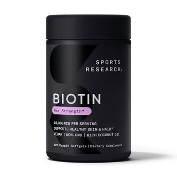 Біотин, Biotin 10,000mcg - 120 veg softgels