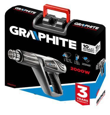 Термофен GRAPHITE 59G522, мощность 2000 Вт, 3 режима, с насадками 59G522 фото