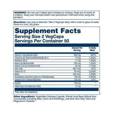 Комплекс вітамінів групи B для подолання стресу, Balanced B Stress - 100 vcaps