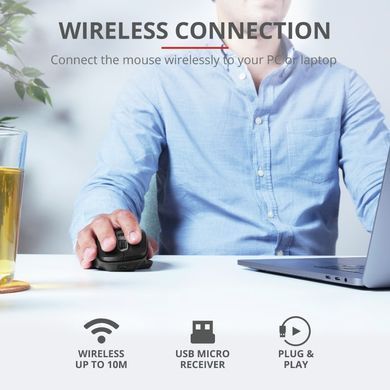 Trust Мышь Ozaa Rechargeable WL Black 23812_TRUST фото