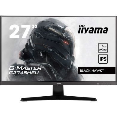27" 16:9 ігровий IPS РК монітор, 1920х1080, 1 мс (MPRT), 100 Гц, Adaptive Sync, 1xHDMI 1.4/1xDP 1.2/ IIYAMA G2745HSU-B2 3729363 фото