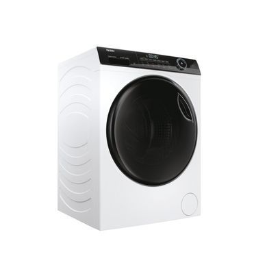 Haier Пральна машина фронтальна, 8кг, 1400, A+++, 44см, дисплей, пара, інвертор, люк чорний, прямий привід, білий (366767) HW80-B14959TU1 фото