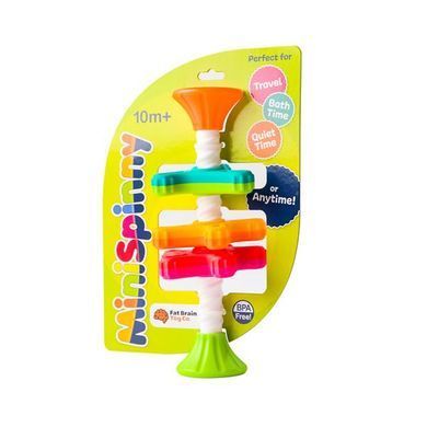 Пірамідка-спінер Fat Brain Toys MiniSpinny тактильна (FA134-1) dt_9447 фото