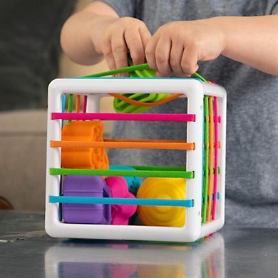 Сортер-куб со стенками-шнурочками Fat Brain Toys InnyBin (F251ML) dt_13669 фото
