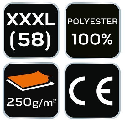 Кофта флісова робоча NEO TOOLS 81-509 BASIC, чорна, поліестер XXXL