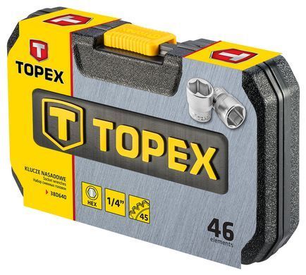 Набор инструментов Topex 38D640 46 шт. 38D640 фото