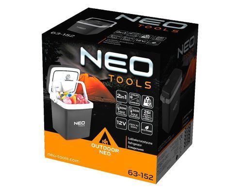 Автохолодильник Neo Tools 2в1 220/12В 26л Black/White 63/152