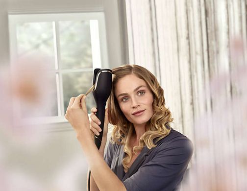 Philips Стайлер, 34Вт, темп.режимів-3, D -25mm, швидкості - 3, кераміка, чорний (302566) BHB876/00 фото
