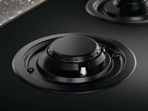 Electrolux Варильна поверхня комбінована (2 газ + 3 інд), 90см, розширена зона, чавун, чорний (377270) KDI951723K фото