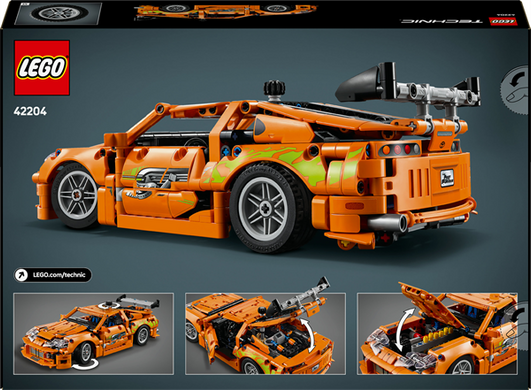 Конструктор LEGO Technic Fast and Furious Toyota Supra MK4 810 деталей (42204)