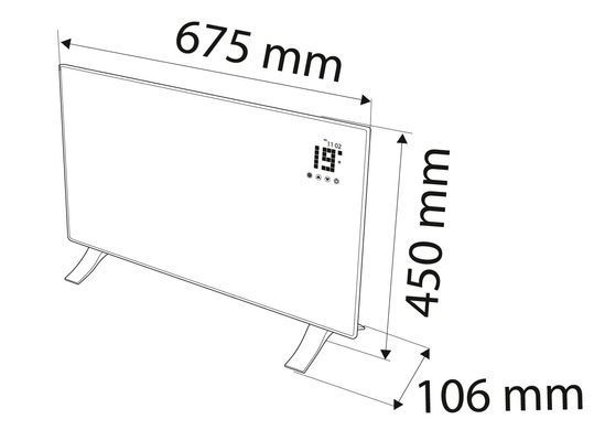 Конвектор Neo Tools 90-091 1500 Вт, IP24