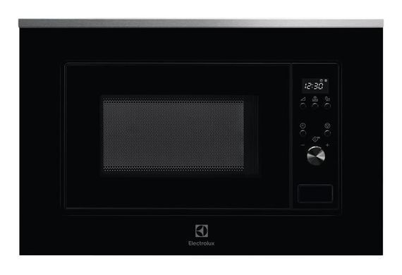 Electrolux Микроволновая печь встраиваемая, 20л, электр. управл., 700Вт, дисплей, черный+нерж LMS2203EMX фото