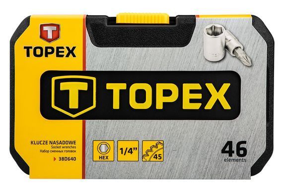 Набор инструментов Topex 38D640 46 шт. 38D640 фото