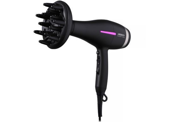 ARDESTO Фен Violet PRO HD-Y223PRO, 850-2200Вт, 2 скорости, 3 темп.режима, диффузор, черный HD-Y223PRO фото