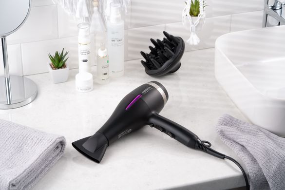 ARDESTO Фен Violet PRO HD-Y223PRO, 850-2200Вт, 2 скорости, 3 темп.режима, диффузор, черный HD-Y223PRO фото