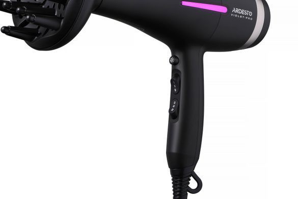 ARDESTO Фен Violet PRO HD-Y223PRO, 850-2200Вт, 2 скорости, 3 темп.режима, диффузор, черный HD-Y223PRO фото