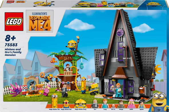 Конструктор LEGO Despicable Me 4 Семейное поместье Гру и миньйонов 868 деталей (75583)