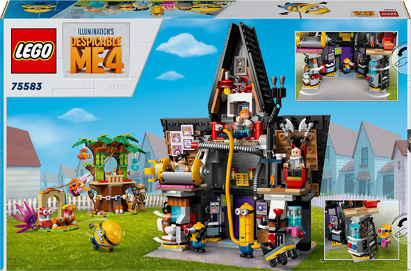 Конструктор LEGO Despicable Me 4 Семейное поместье Гру и миньйонов 868 деталей (75583)