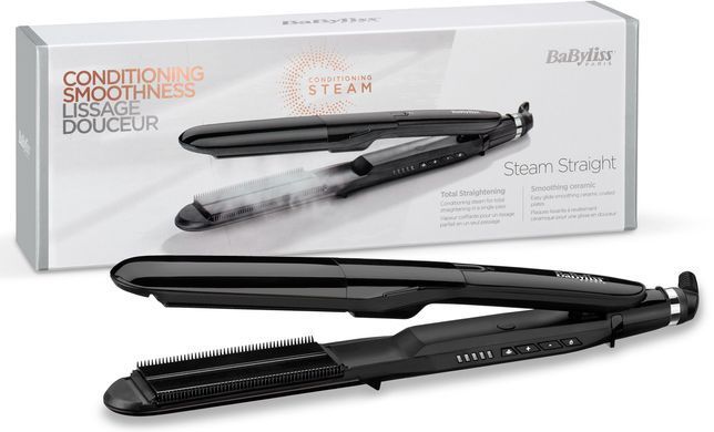 BaByliss Випрямляч, темп.режимів-5, 150-230С, кераміка, турмалін , чорний (366244) ST492E фото