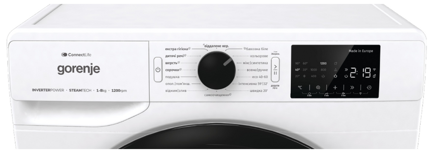 Пральна машина автоматична Gorenje WPNEI82SBSWIFI/UA (6997667) Б/У 744098 фото