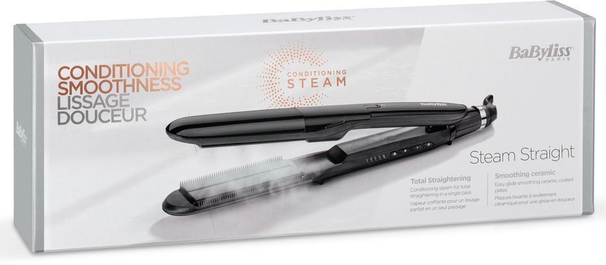 BaByliss Випрямляч, темп.режимів-5, 150-230С, кераміка, турмалін , чорний (366244) ST492E фото