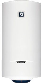 Водонагрівач електр. Ariston круглий BLU1 R PL DRY, 100л, 1,5кВт, сухий тен, мех. кер-ння, C, Італія, білий (311595) 3201455 фото