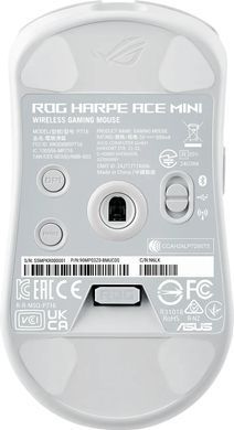 ASUS Миша ROG Harpe Ace Mini, USB-A/WL/BT, білий (380734) 90MP03Z0-BMUA10 фото