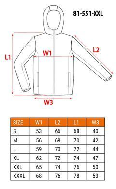 Куртка Softshell NEO Tools 81-551 водостойкая, ветрростойкая, с флисовой подкладкой