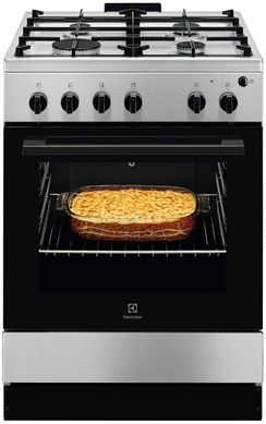 Electrolux Плита газова, 59л, 60x60см, нерж (379058) LKG604012X фото