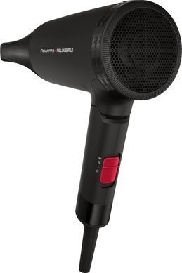 Rowenta Фен Karl Lagerfeld Express Style дорожный, 1600Вт, режимов-2, хол. обдув, складная ручка, черный CV184LF0 фото