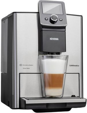 Кофемашина автоматическая Nivona CafeRomatica NICR 825, 1465 Вт., резервуар для воды 1.8 л., 15 Бар., механ., нирж. сталь. (351156) NICR825 фото