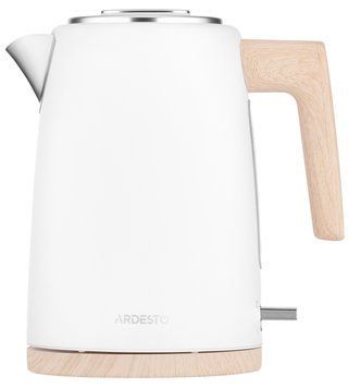 Електрочайник ARDESTO EKL-F420WWD, 1.7л, метал, мат, Strix, білий (376977) EKL-F420WWD фото