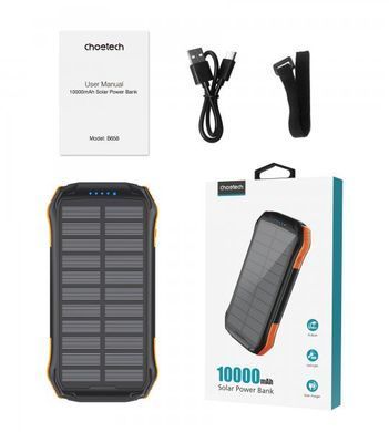 Портативний зарядний пристрій Choetech B658-OR, 10000 mA, чорний