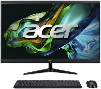 Комп'ютер персональний моноблок Acer Aspire C24-1800 23.8" FHD, Intel i5-12450H, 8GB, F512GB, UMA, WiFi, кл+м, Lin, чорний (374958) DQ.BM2ME.001 фото
