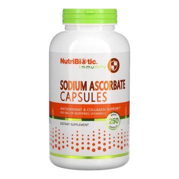 Аскорбат Натрію NutriBiotic Sodium Ascorbate 250 капсул