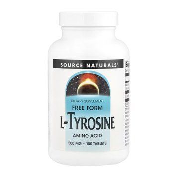 L-Tyrosine 500mg - 100 tabs Source Naturals
