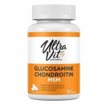 Глюкозамин хондроитин МСМ VPLab (Ultravit Glucosamine Chondroitin MSM) 90 таблеток