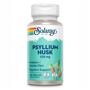 Psyllium Husk 525mg - 100 vcaps Solaray