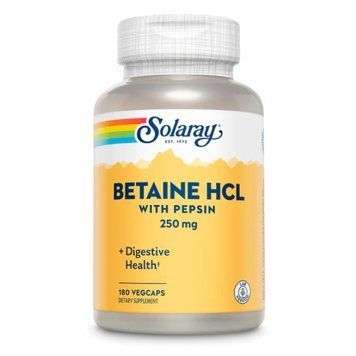 Betaine HCl 250mg - 180 vcaps Solaray