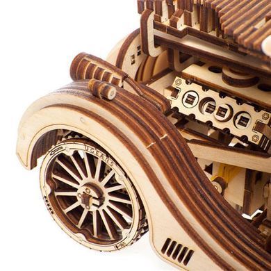 Деревянный механический 3D конструктор Ugears Родстер VM-01 (70052) dt_93582 фото