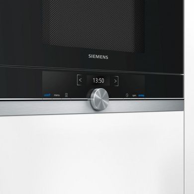 Siemens Встраиваемая микроволновая печь BE634RGS1 - 21л./900Вт/TFT дисплей/нерж. сталь BE634RGS1 фото