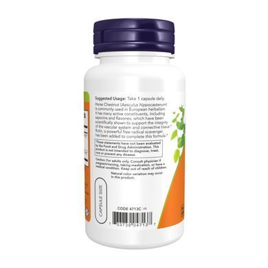Horse Chestnut 300mg - 90 vcaps Now Foods
