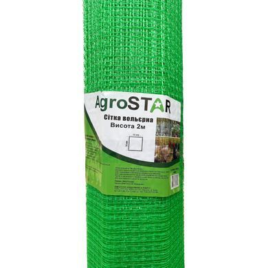 Сетка вольерная 12*14&laquo;AgroStar&raquo;2*200 м (зеленая)