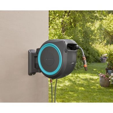 Котушка настінна Gardena RollUp M/L бірюзова + набір для поливу 25 м 18620-20.000.00 фото